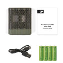 GP Baterry chargere GP Speed M451 + 4× AA ReCyko 2700