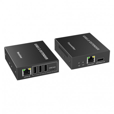 PremiumCord 4-port USB 3.0 Extender Adapter via Cat5e/Cat6 up to 100m