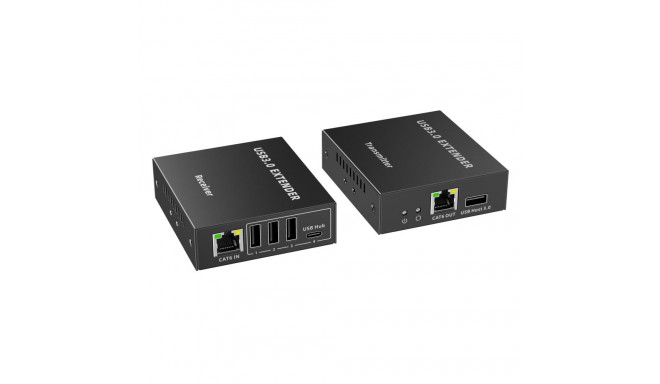 PremiumCord 4-port USB 3.0 Extender Adapter via Cat5e/Cat6 up to 100m
