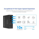 PremiumCord 4-port USB 3.0 Extender Adapter via Cat5e/Cat6 up to 100m
