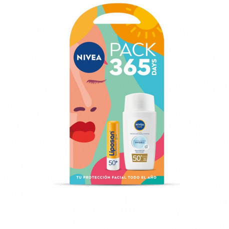 NIVEA SUN FLUIDO INVISIBLE DIARIO SPF50 + LIPOSAN SPF50 PACK 2 pz