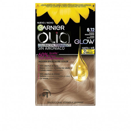 GARNIER OLIA coloración permanente sin amoniaco #8.12-rubio iridiscente 1 u