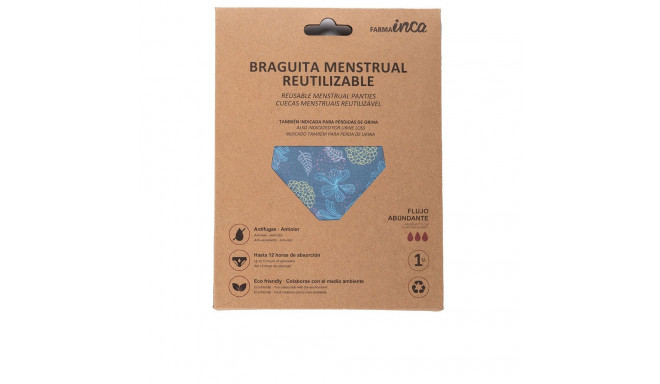 INCA BRAGUITA MENSTRUAL absorción super #azul talla M 1 u