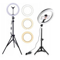 RoGer XT Tripod with phone holder and LED lamp 10" 1.6m