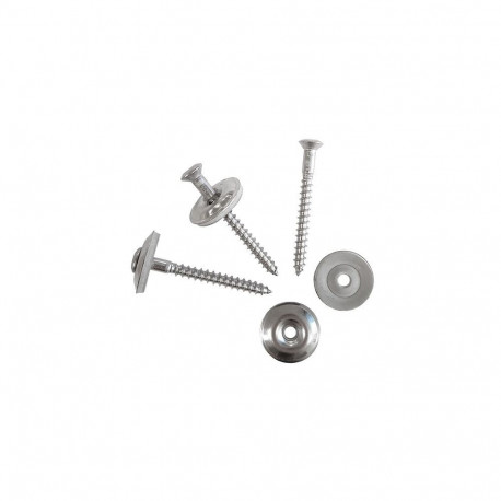 Polükarbonaadi kruvid seibiga RV 4,5 x 45mm, 20tk roostevaba