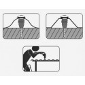 Woodscrews 4,5x45mm TX20 with bonded sealing washer 20mm on base (20pcs)