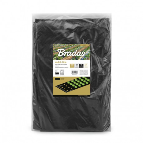 Aukudega multšikile, 1,2m x 50m, 15 mic.