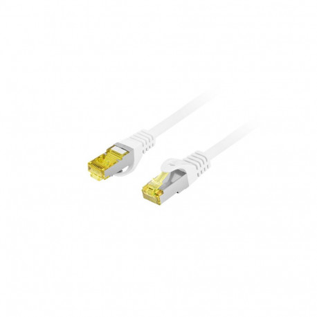 PATCHCORD CAT.6A S/FTP LSZH CU 0.5M WHITE FLUKE PASSED LANBERG