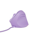 VERTICAL MOUSE NATEC CRAKE 2 PRO 12800DPI PROGRAMMABLE OPTICAL PURE LAVENDER