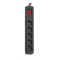 SURGE PROTECTOR ARMAC R5 3M 5X FRENCH OUTLETS 10A BLACK