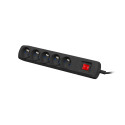 SURGE PROTECTOR ARMAC R5 3M 5X FRENCH OUTLETS 10A BLACK