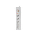 SURGE PROTECTOR ARMAC Z5 1.5M 5X FRENCH OUTLETS 10A CABLE ORGANIZER GREY