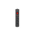 SURGE PROTECTOR ARMAC MULTI M3 1.5M 3X FRENCH OUTLETS BLACK