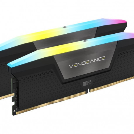 CORSAIR VENGEANCE RGB 16GB 2x8GB DDR5 DIMM 5200MT/s CL40-40-40-77 1.25V Intel XMP Desktop Memory - B