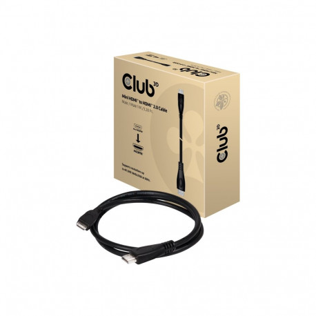 CLUB 3D MINI HDMI TO HDMI 2.0 CABLE 1M