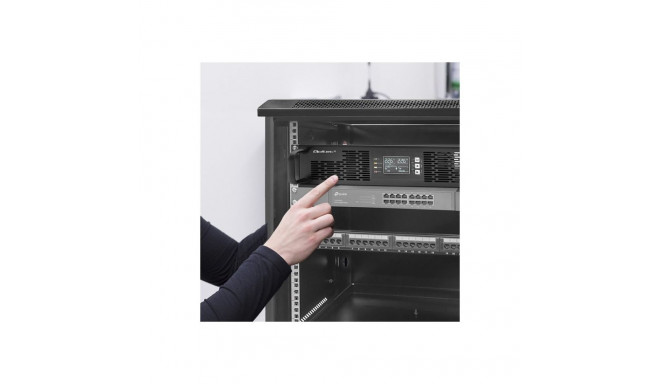 QOLTEC 52287 katkestusteta toiteallikas UPS RACK jaoks / 3kVA / 3000W / võimsustegur 1.0 / LCD / EPO