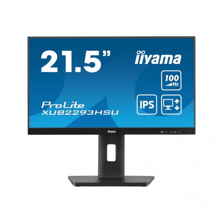 IIYAMA monitor XUB2293HSU-B7 21.5inch IPS FHD 100Hz 300cd/m2 1ms HDMI DP 2xUSB 2.0 kõlarid 15cm kõrg
