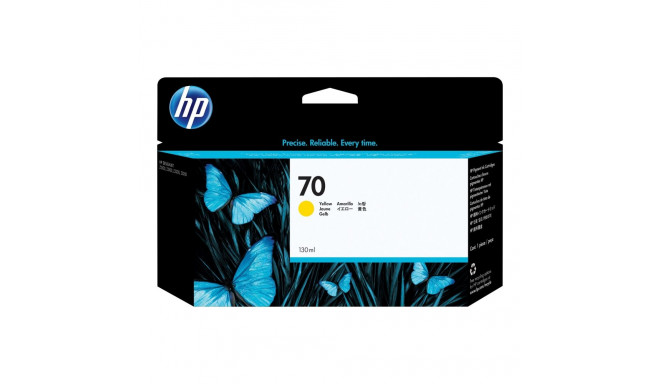 HP 70 kollane tindikassett 130 ml Vivera Designjet Z2100 3100