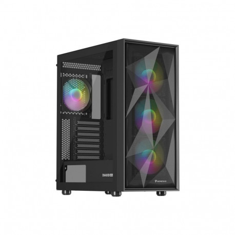NATEC Genesis PC Case Diaxid 605 black ARGB