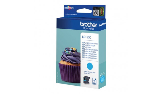 BROTHER LC123C ink cyan 600pages