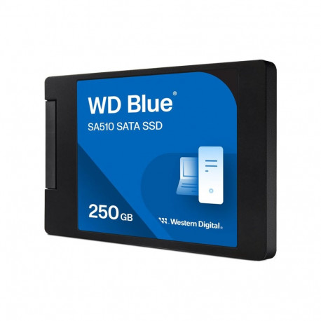 WD Blue SA510 SSD 250GB SATA III 6Gb/s cased 2.5inch 7mm internal single-packed POWERED BY SANDISK