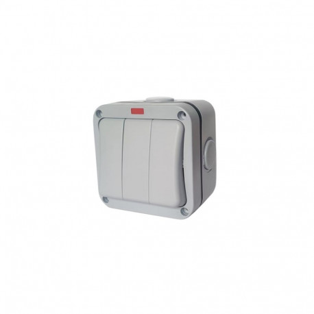 Weatherproof Switch, 3 Gang, IP66, EU