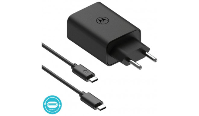 Motorola TurboPower Ladegerät 50W + USB-C zu USB-C Kabel