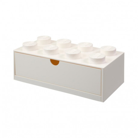 Room Copenhagen LEGO Desk Drawer 8 , storage box (white, knobs)