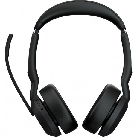 Evolve2 55 peakomplekt stereo UC USB-A Link380a, must