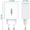 Ansmann Home Charger HC430, charger (white, intelligent charging control, multisafe technology)