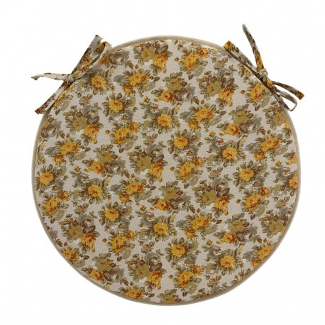 Toolikate LONETA NEW D38cm, paksus 2,5cm, beež roos, 100% puuvill, kangas 476