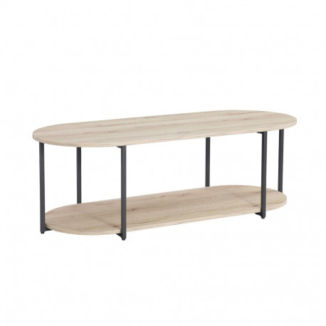 Coffee table HANNES 120x52xH40cm, rustic melamine