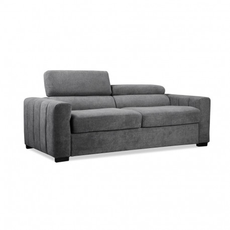 Sofa bed KINGSTON 3-seater 198x96xH76/94cm, dark grey