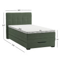 Continental bed JEEP 90x200cm, green