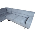 Corner sofa HASSO LC, silver grey
