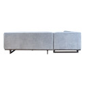 Corner sofa HASSO LC, silver grey