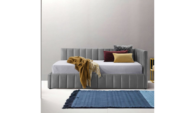 Voodi JASPER 90x200cm, madratsiga HARMONY UNO, hall