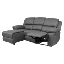 Nurgadiivan BERIT VN manuaalne recliner 214x160/95xH98cm, tumehall