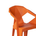 Tool MUZE 56x50,6xH80cm, oranž plastik