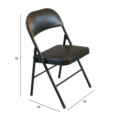 Folding chair PIKNIK black/PU