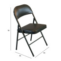 Folding chair PIKNIK black/PU