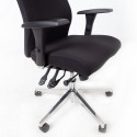 Töötool SMART EXTRA 60x63,5-70xH114-123cm, must