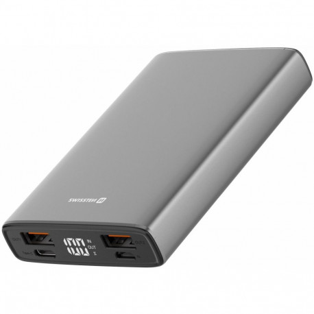 Akupank Swissten 2xUSB-USB-C-Micro USB 20W 10000mAh