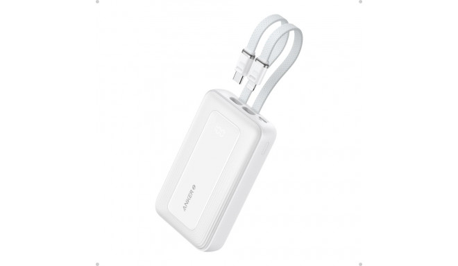 Akupank Anker 20000mAh, 30W, USB-C + Lightning kaabel, valge