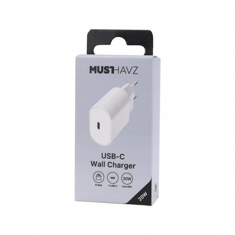 USB-C Charger 20W Easy to Go by Musthavz White
