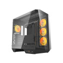 Darkflash DY470 computer case (black) + 4 fans + GPU bracket