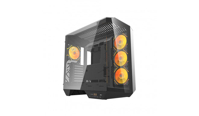 Darkflash DY470 computer case (black) + 4 fans + GPU bracket