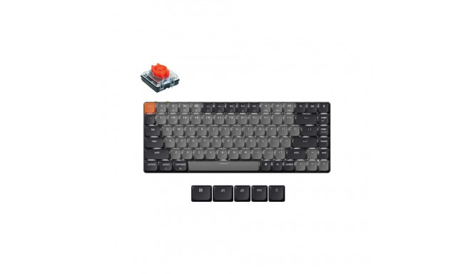Keychron K3 LED Red Switch Wireless Low Profile Keyboard (Gray) [K3X-A1].