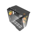Darkflash DY470 computer case (black) + 4 fans + GPU bracket