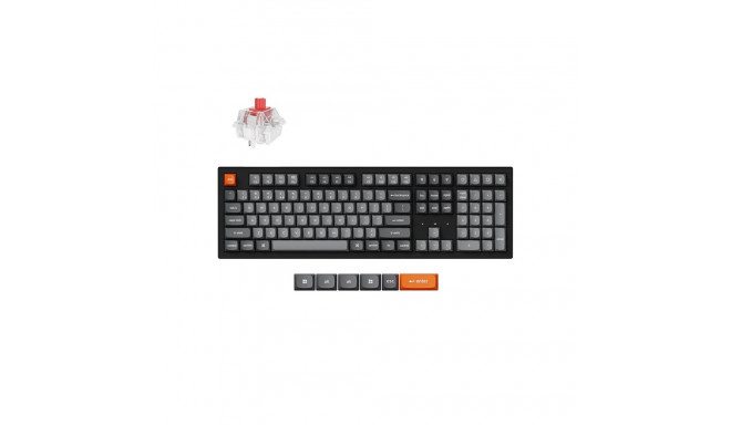 Keychron K10 Max RGB Red Switch Wireless Keyboard (Black) [K10M-B1].